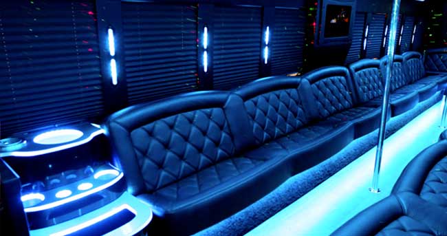 26 Passenger Party Bus Rental in Las Vegas 1
