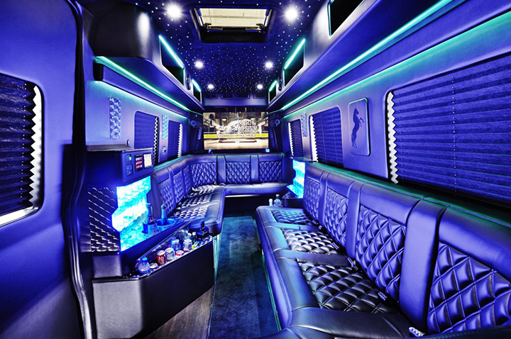 42 Passenger Party Bus & Limo Coach Rental Las Vegas 3