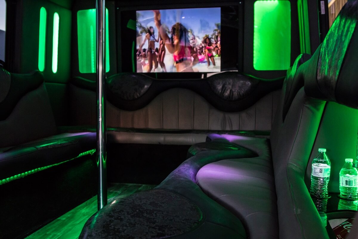 20 Passenger Ford E450 Party Bus Rental Las Vegas 1