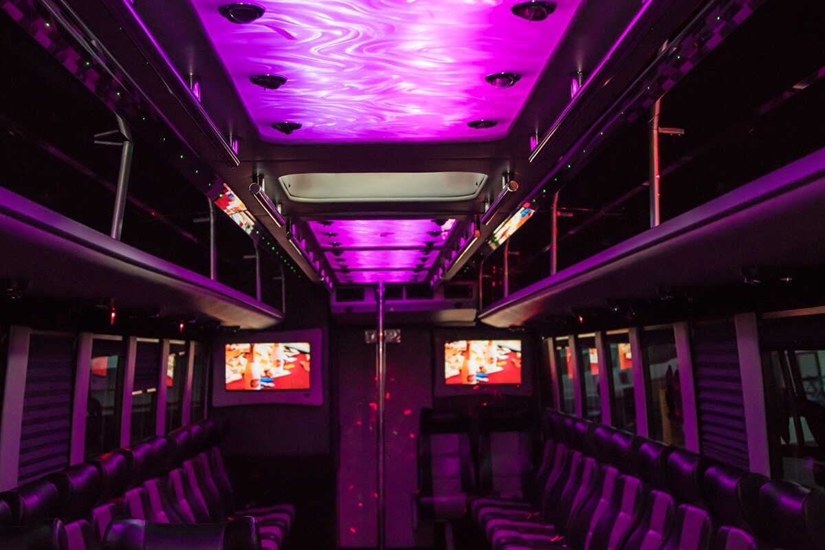 40 Passenger Ford F750 Party Bus Rental Las Vegas 1