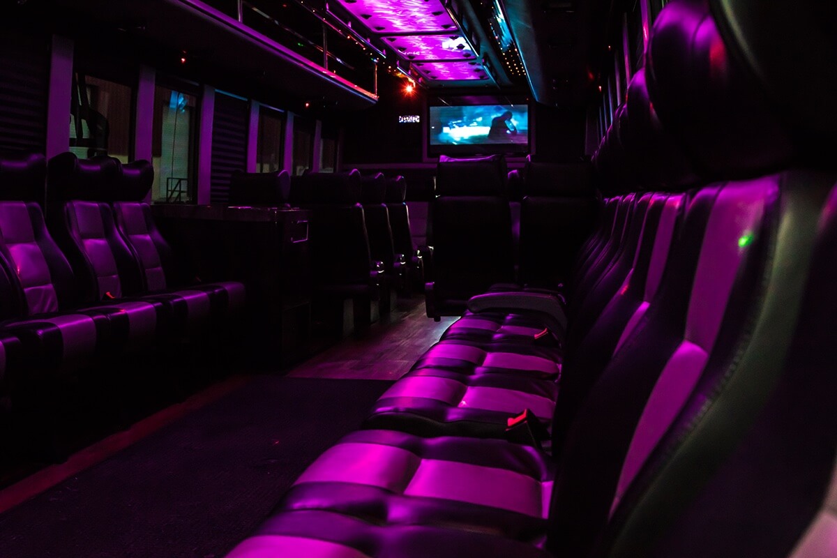 40 Passenger Ford F750 Party Bus Rental Las Vegas 3