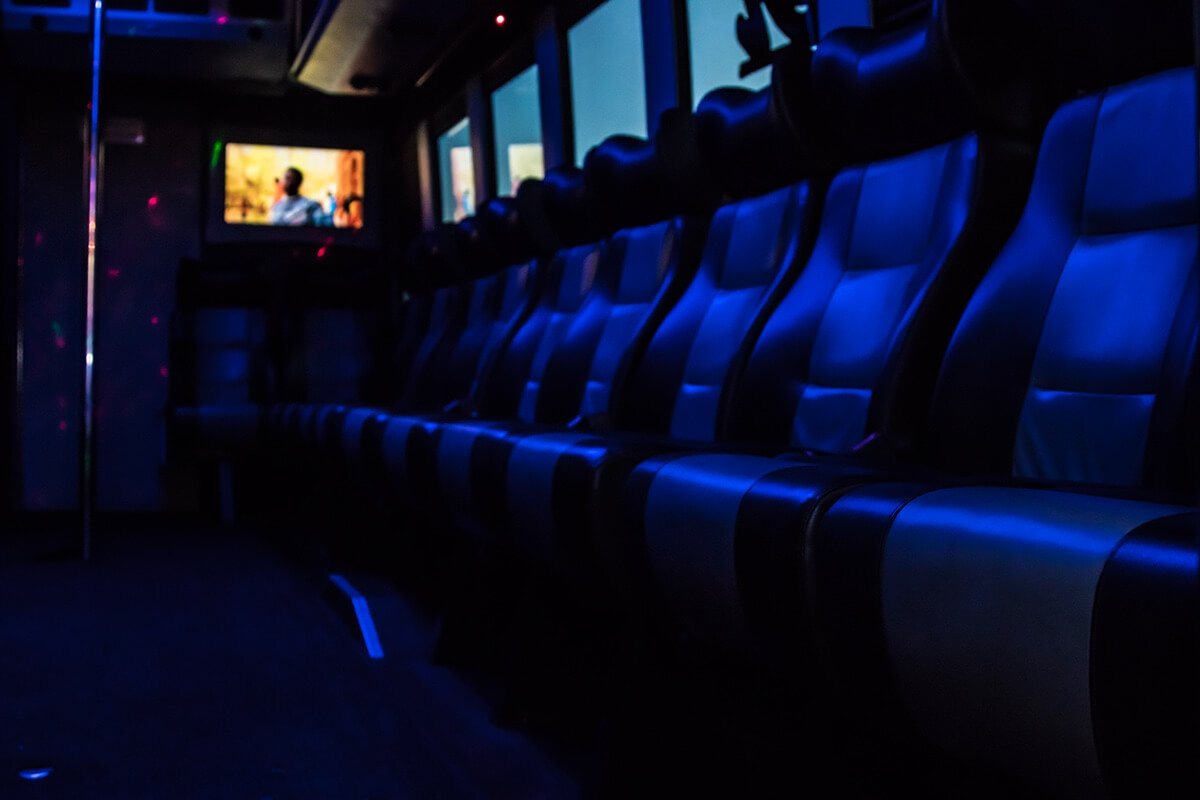 40 Passenger Ford F750 Party Bus Rental Las Vegas 4