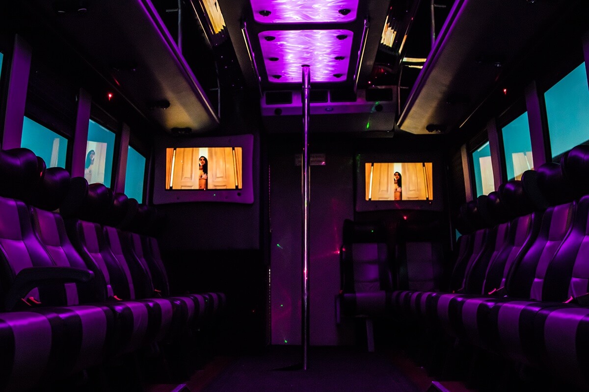 40 Passenger Ford F750 Party Bus Rental Las Vegas 5