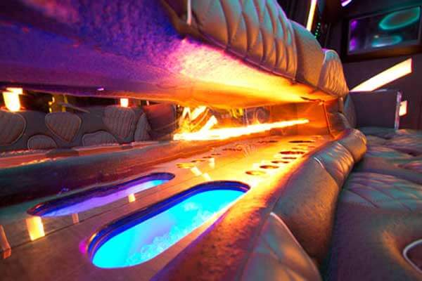 28 Passenger White Party Bus Rental Las Vegas